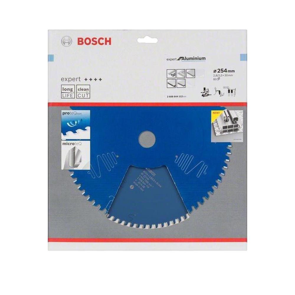 Lame de scie circulaire expert Ø254x30 mm 80 dents pour l'aluminium - BOSCH 2608644112 - 2