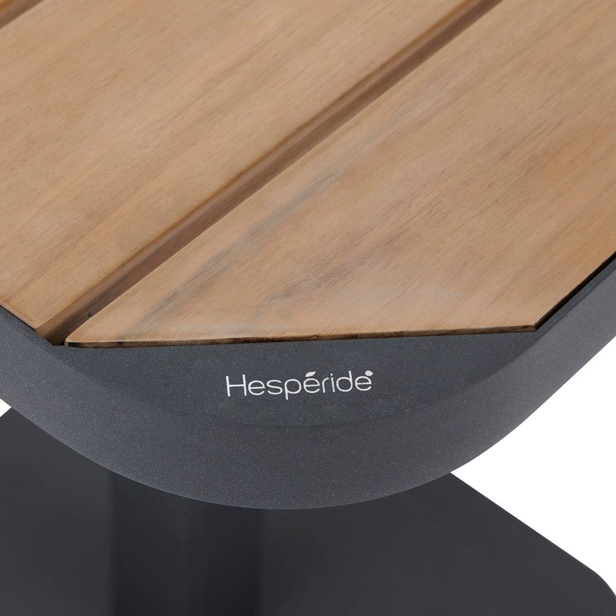 Table de jardin bistro Tyla Acacia & Graphite - Hespéride - 5