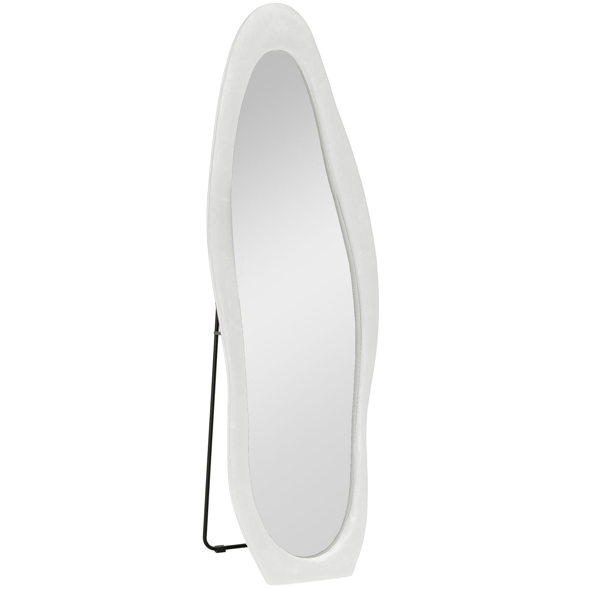 Specchio A Figura Intera LFT HUIMEI2Y 180x81 Cm Nero | Specchio Da Pavimento O Parete Con Telaio In Alluminio - 4