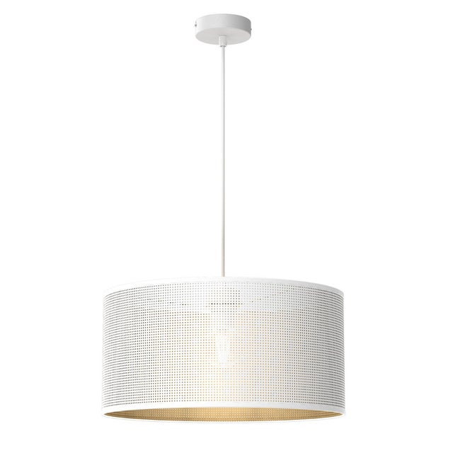 Lampa wisząca Loft Shade biały matowa-złota 1xE27x15W wym: 120 x 40 x 40 cm metal Luminex