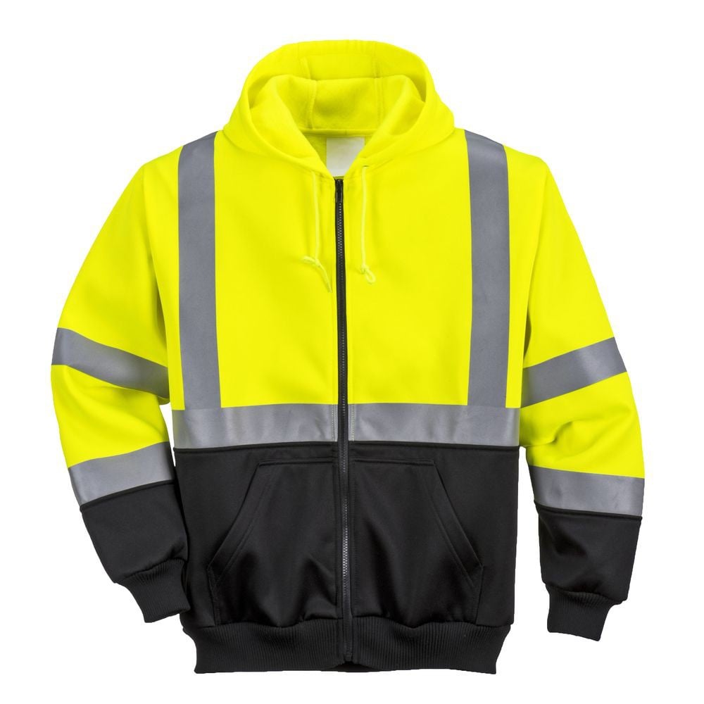 YOKO YKK06 - Sweat col zippé haute visibilité