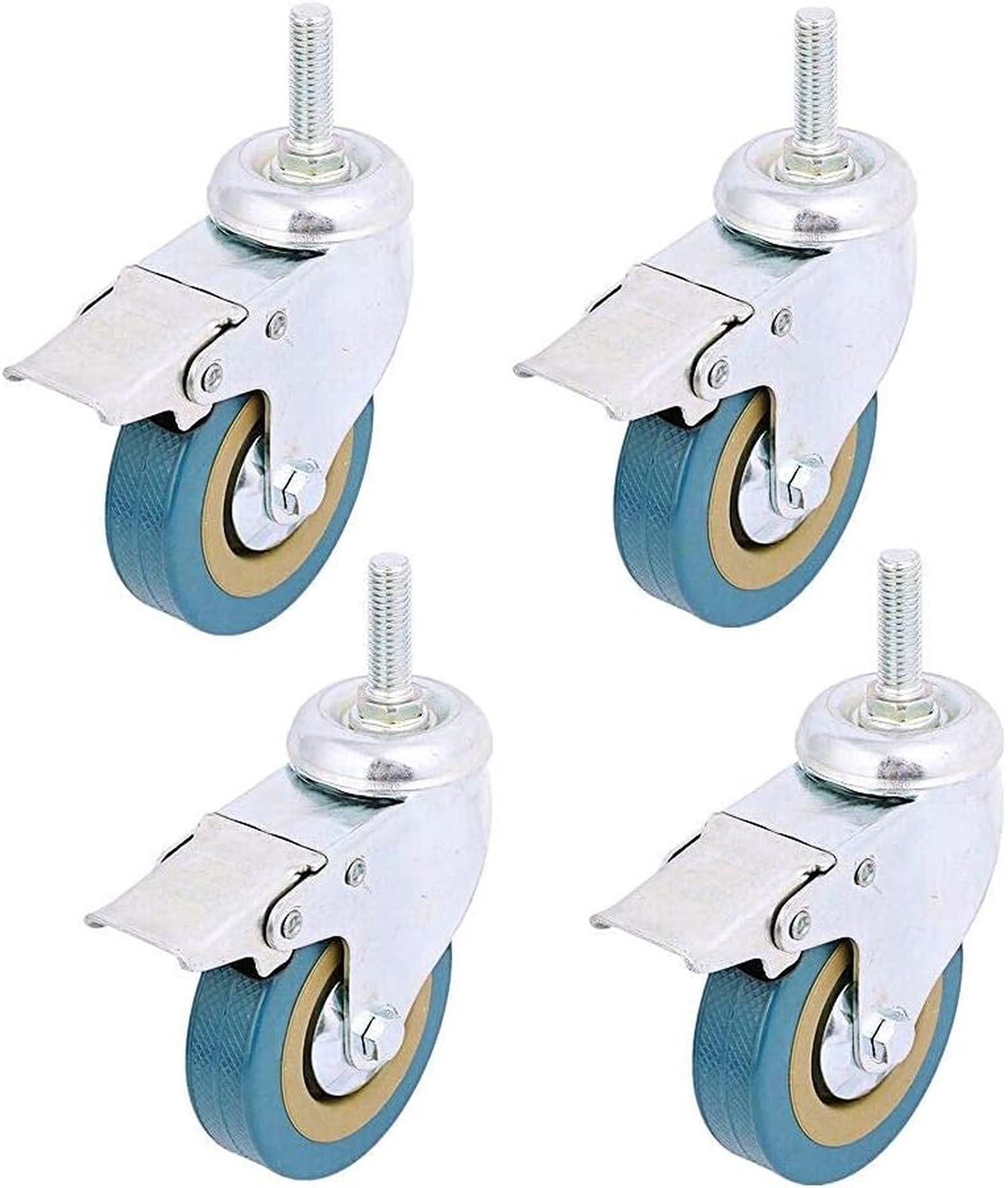 Set Di Supporti Per Piante Su Ruote 30x30 Cm Fabbricato In Wpc Colore Marrone Vidaxl