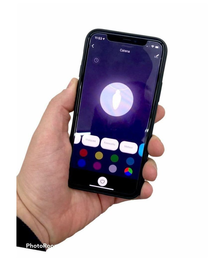 Trade Shop - Catena Luminosa Per Albero Controllo Remoto Tramite App Wifi Smart 180 Led Rgb - - 3