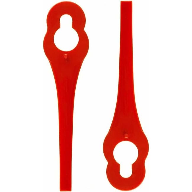 Lot 80 Lames Plastique De Rechange Pour Débroussailleuse Ikra - Couteaux Nylon Compatibles IART 2520, ICGT 2025, Coupe-Bordures Sans Fil