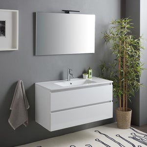 Aica Miroir De Salle De Bain Tactile 100x60cm Bluetooth Led Tricolore Avec Anti-buée Et Loupe Aica Sanitaire  Ma 12ca940aica Xha2b  70854212