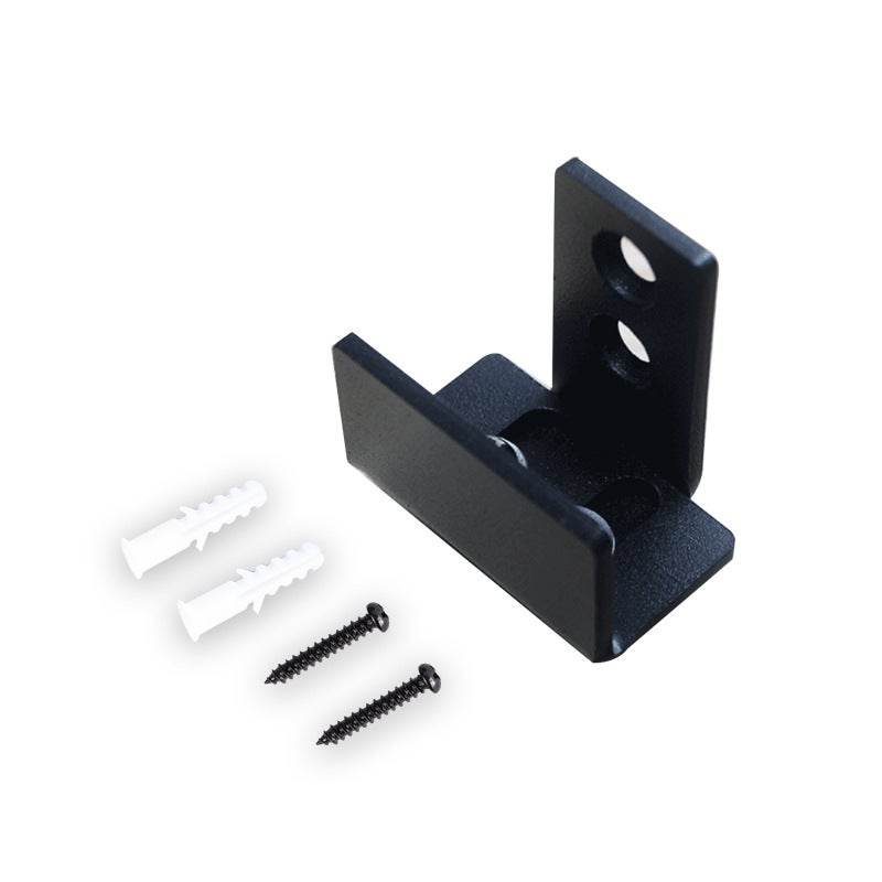 Prowadnica dolna metalowa czarna, typ Barn Door, do SLID'UP 240