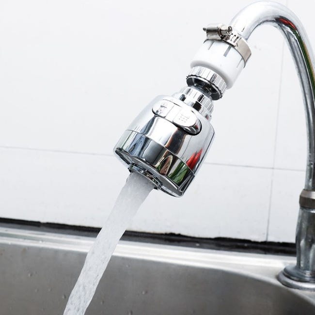 Aeratore Per Rubinetto, Aeratore Per Lavello Da Cucina Girevole A 360°, Testa Del Rubinetto Spruzzatore A Doppia Funzione A 2 Flussi | Leroy Merlin - Foto 7