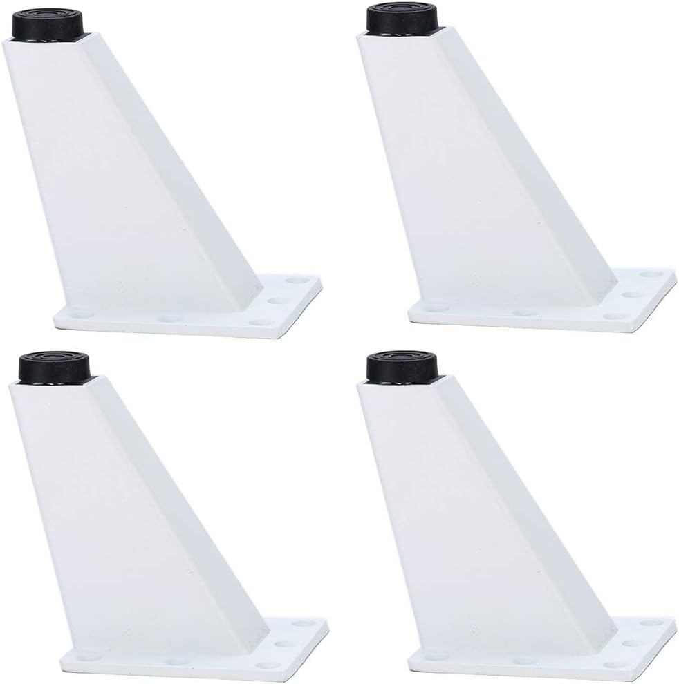 Aluminiowe nóżki meblowe skośne, wymienne nóżki do sofy, wysokość 92 mm (białe, 4 sztuki)