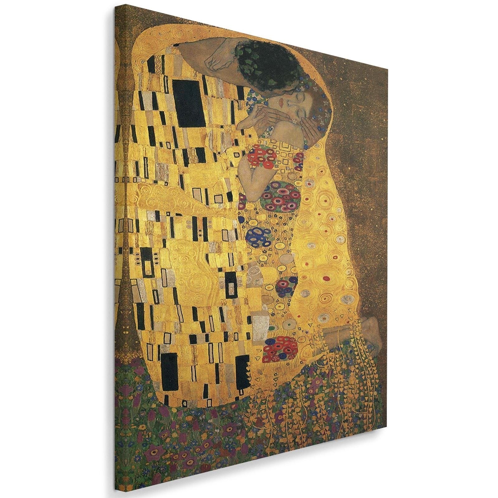 Tableau image de reproduction de g. Klimt - le baiser - 70 x 100 cm - 2