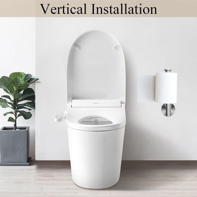 Villeroy & Boch Elements Portarotolo Da Parete In Ottone Cromato - Senza Coperchio, Design Quadrato, Facile Da Pulire E Montare