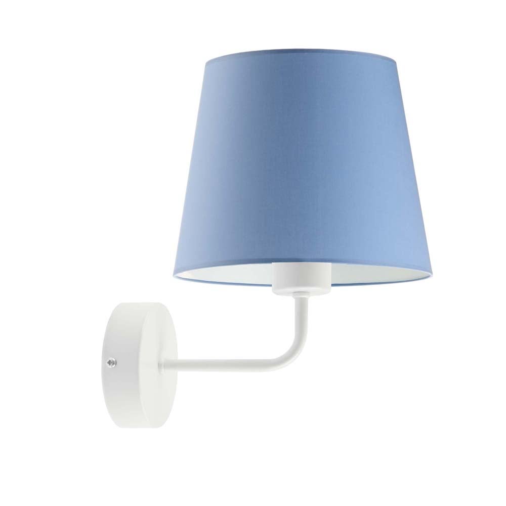 Kinkiet fajka lampa ścienna lampa na ścianę z abażurem stożek BLUES