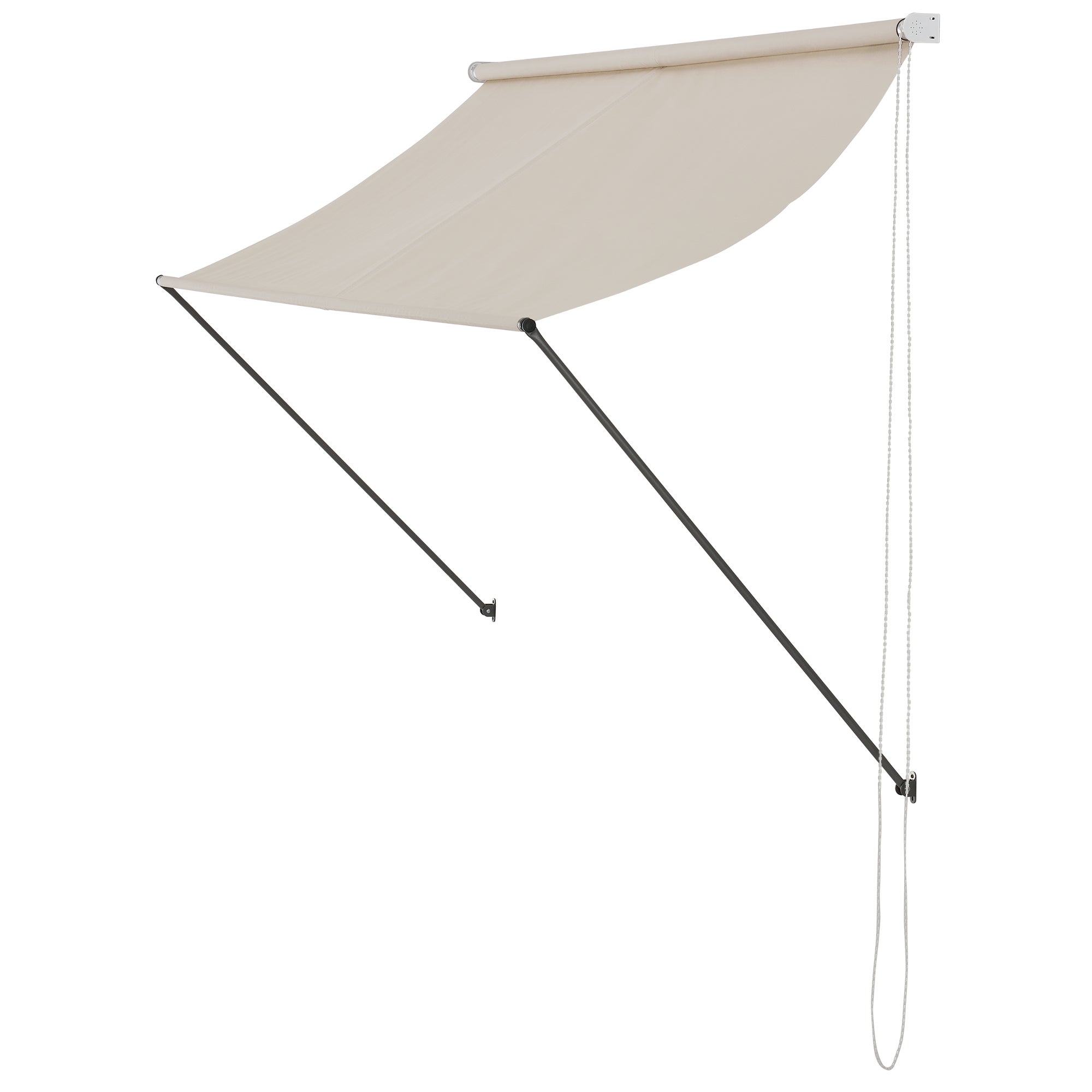 Toldo de aço extensível para terraço exterior Málaga 250 x 120 cm - Bege [pro.tec] - 2