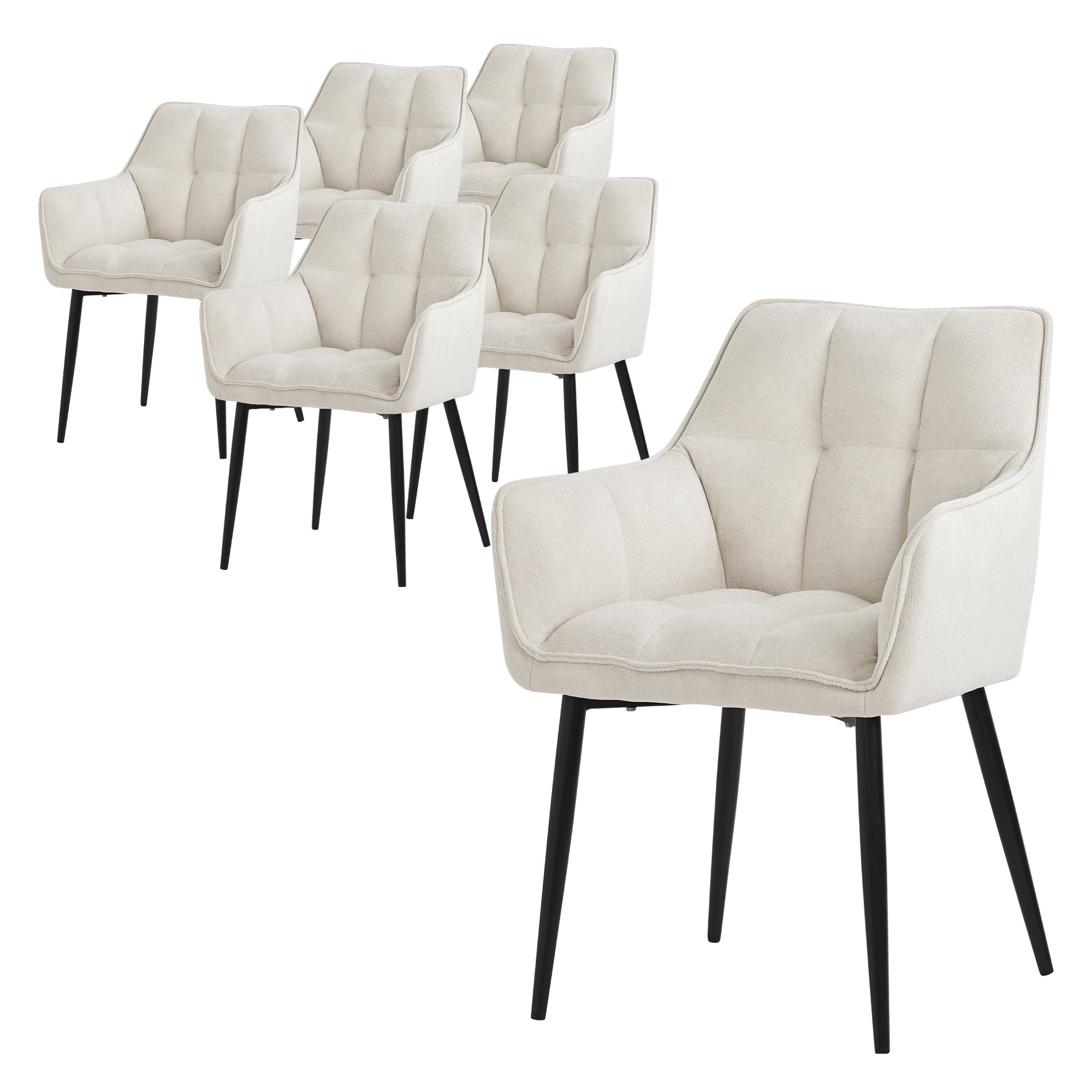 Zestaw 6 krzeseł do jadalni do salonu kuchenne Fotel Krzesło designerskie