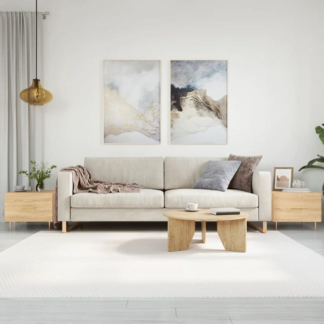 Tables basses 2 pcs | Tables d'appoint | Tables de salon chêne sonoma ...