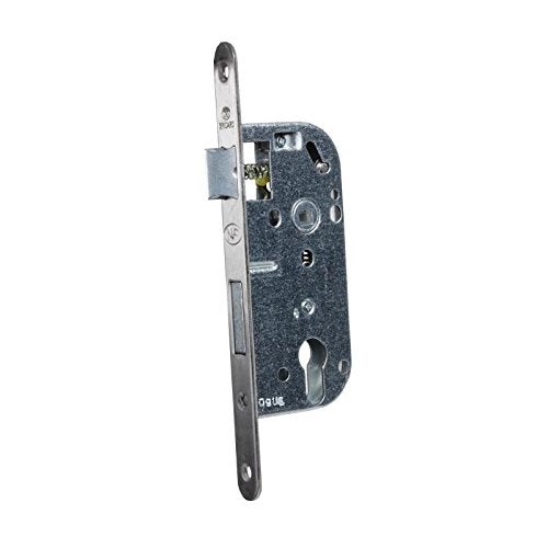 Bricard 2622 - Serratura a incasso asse 40 per porta d'ingresso, norma NF, testata in acciaio inox anti corrosione, colore: Nero