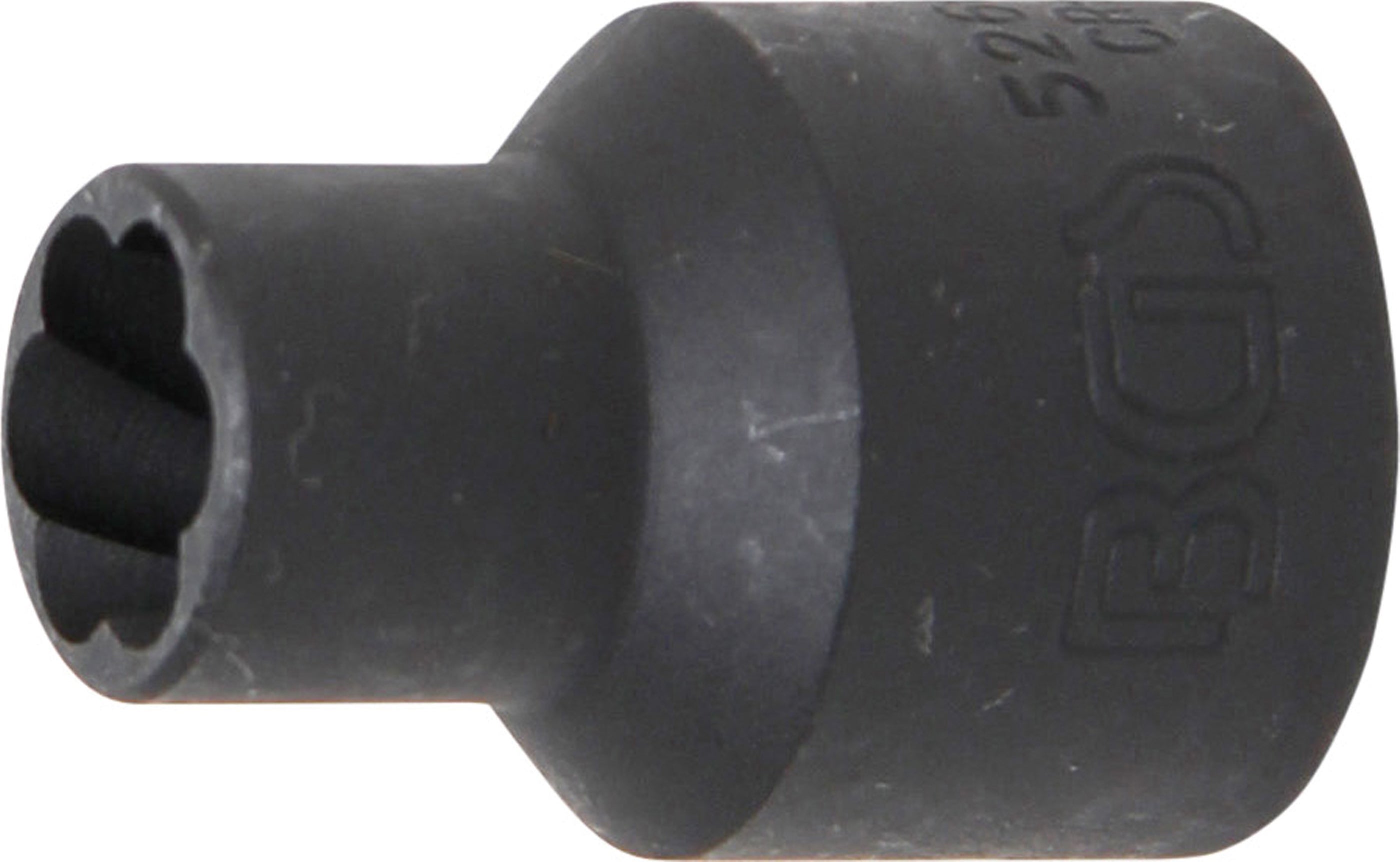 BGS Spiralny profil Klucz nasadowy / Wykrętak do śrub Napęd kwadratowy wewnętrzny 12,5 mm (1/2") SW 10 mm - 5266-10