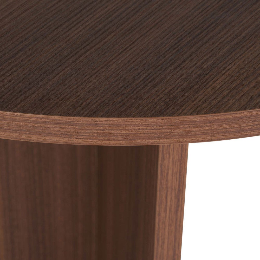 Sam - Table à manger 8 personnes ovale en bois - Bois foncé - 7