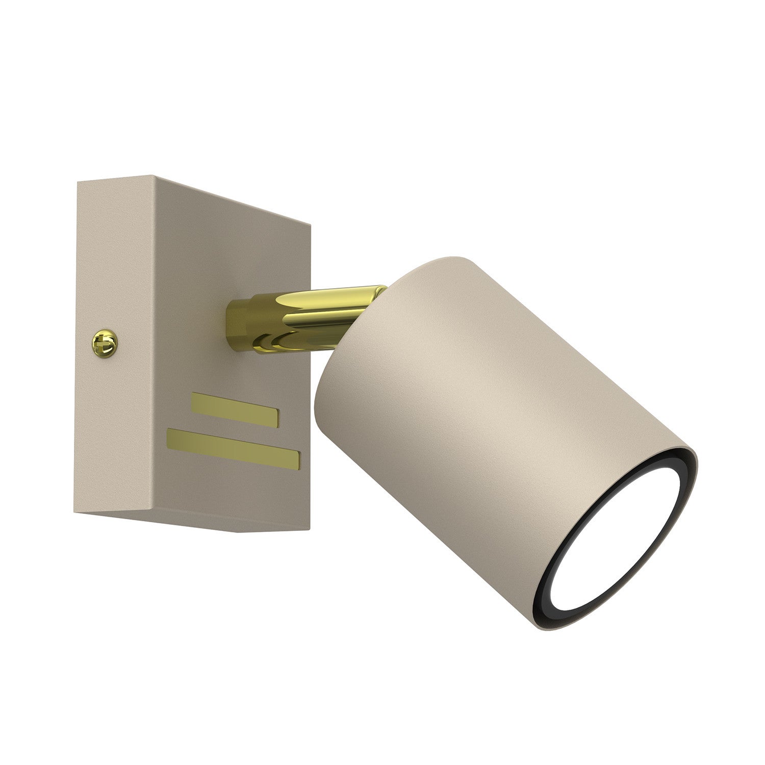 Lampa sufitowa wisząca Striper kremowo-złoty połysk 1xGU10x8W wym: 14 x 8 x 9 cm metal Luminex