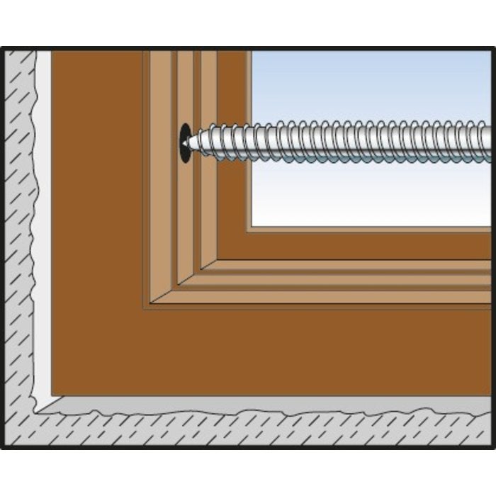 Vis de fixation FFS - Fischer - Tête fraisée - 7,5 x 62 mm - Boîte de 100 - 3