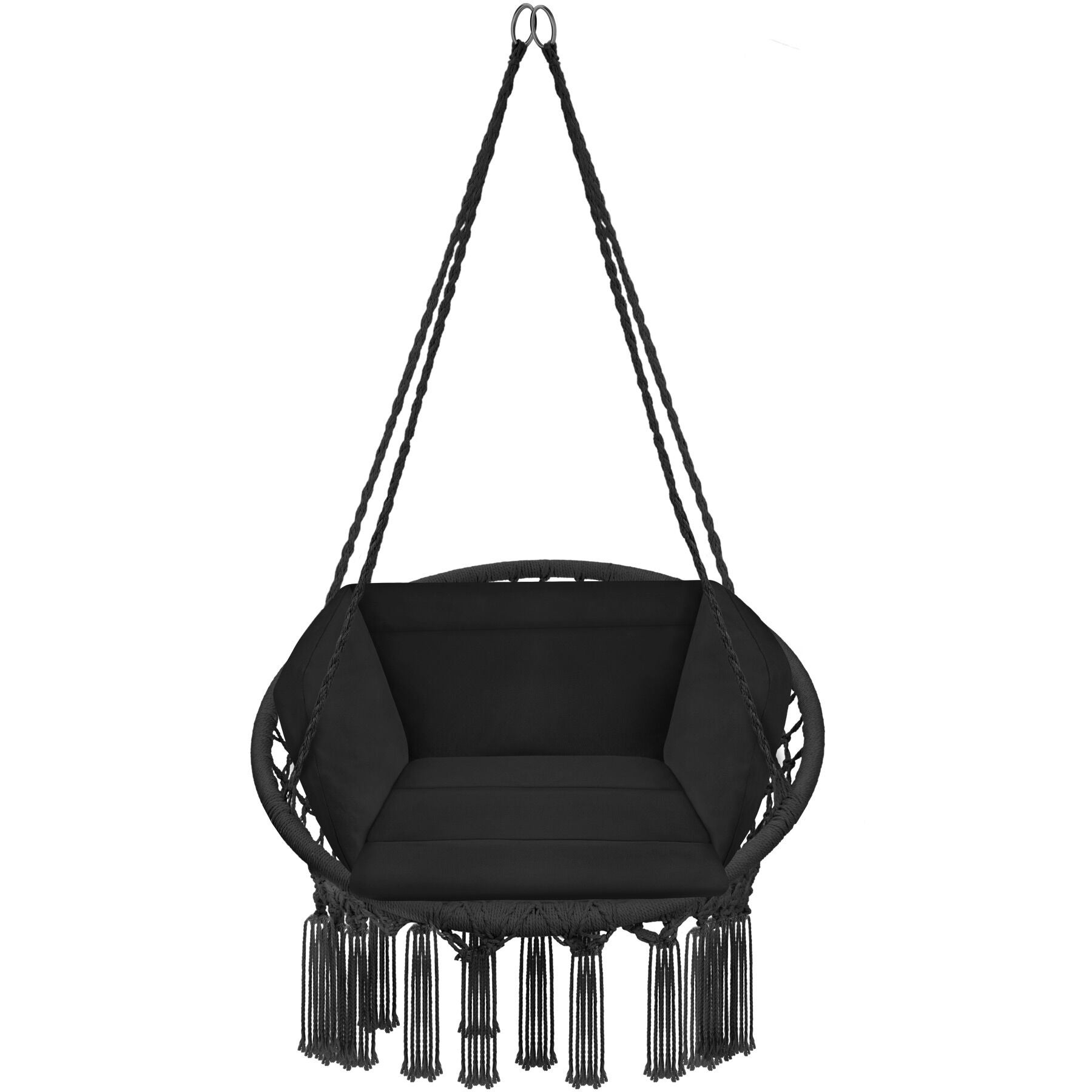 Fauteuil suspendu avec Rembourrage de l'assise et du dossier noir - 6