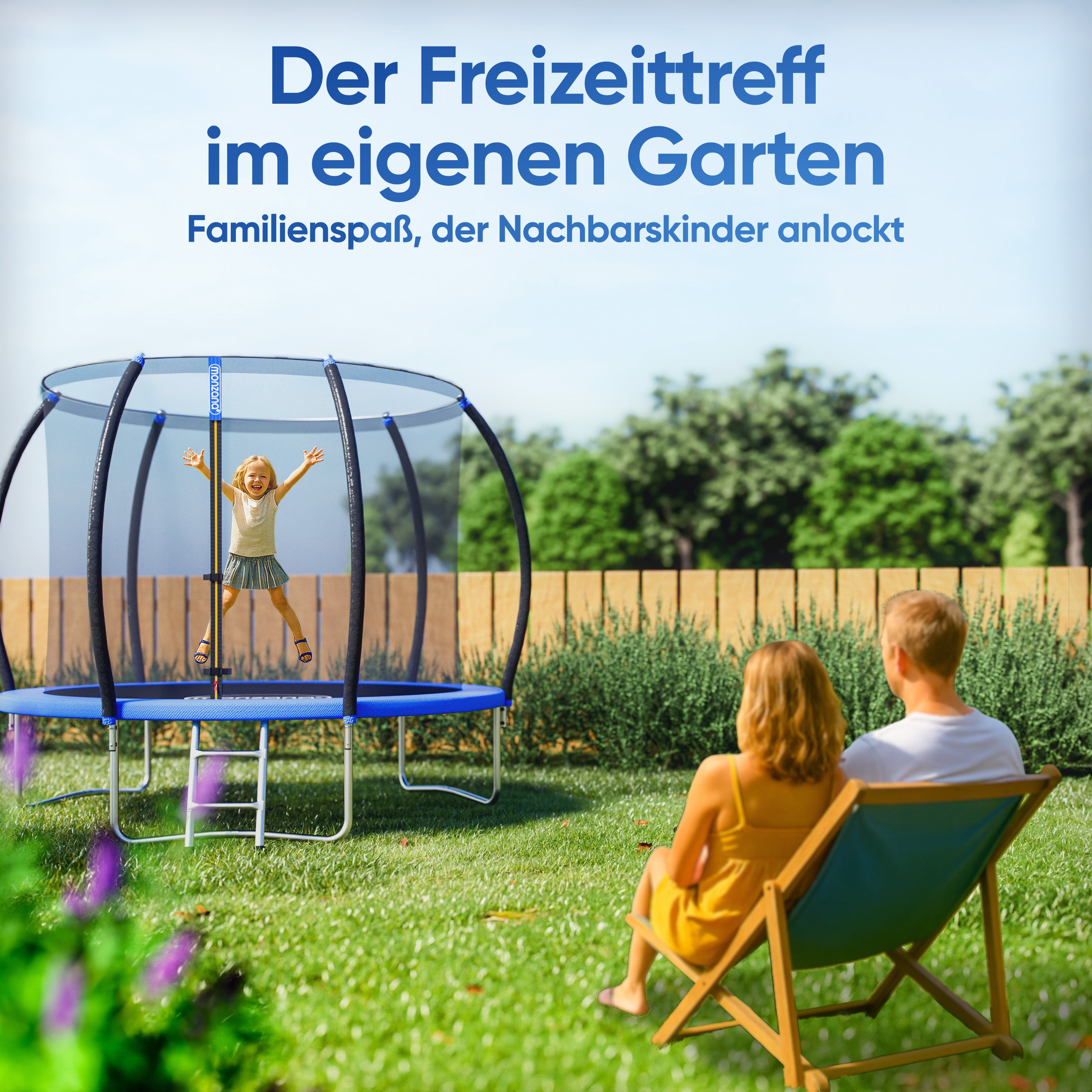 Trampolim 244cm com rede de segurança Certificado TÜV GS - 9