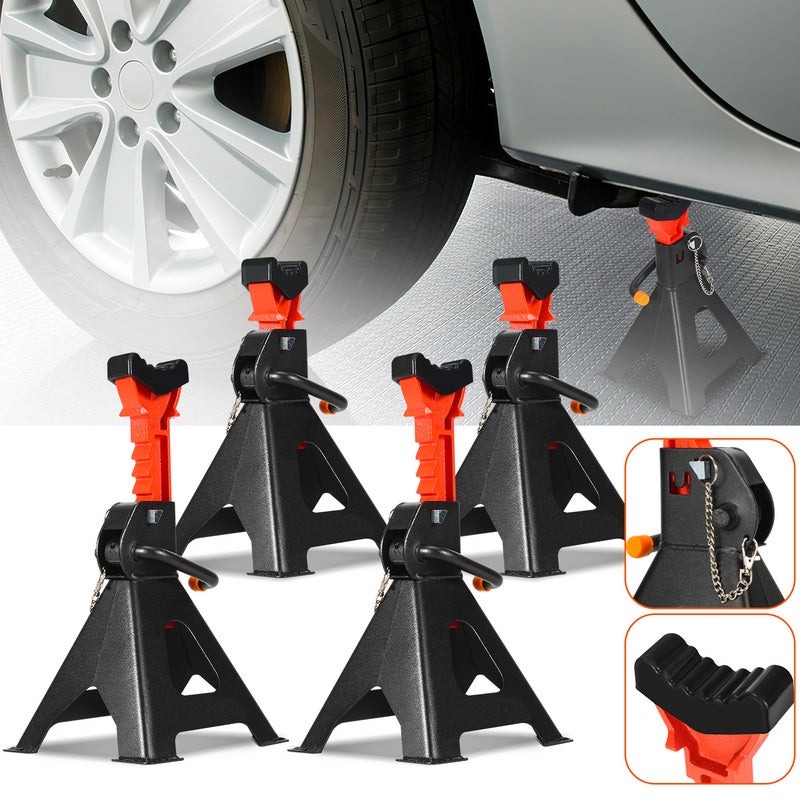 Lot De 2 Supports Muraux Pour Cric De Sol - Noir - Rangement Garage Atelier - 10