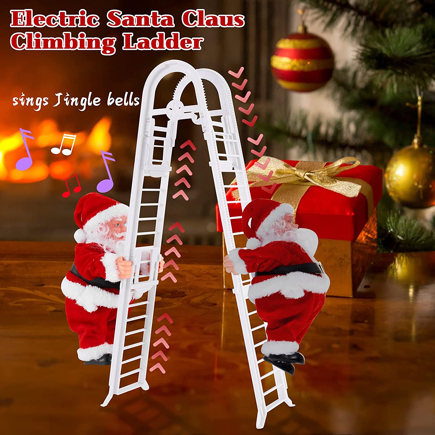 HOMSFOU 2 paia di decorazioni nere scarpe mini ornamento piccolo Natale stivali di Babbo Natale scarpe statue mini stivali di Natale scarpe di Natale modelli di Natale mini scarpe accessori in