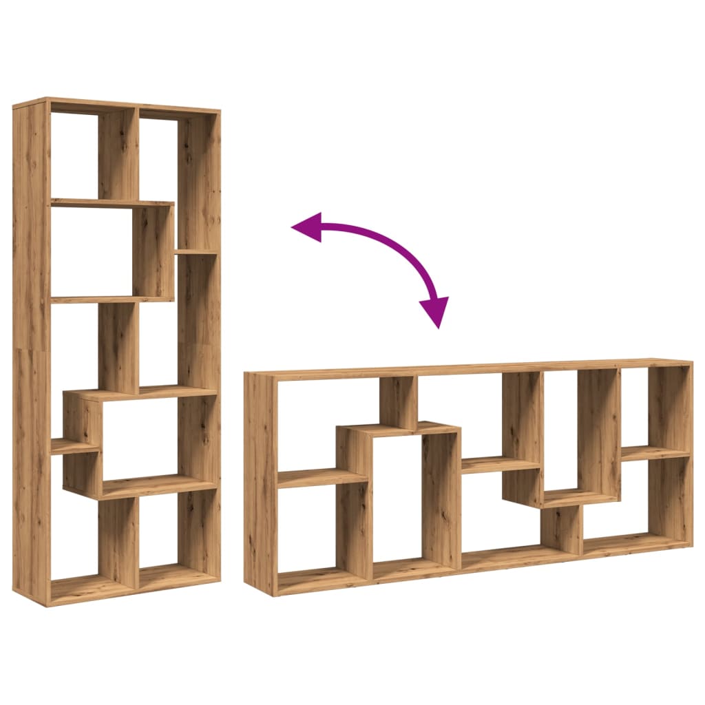 Bibliothèque pour Séjour en MDF Marron H. 161.5 x l. 67 x P. 25 cm - 8
