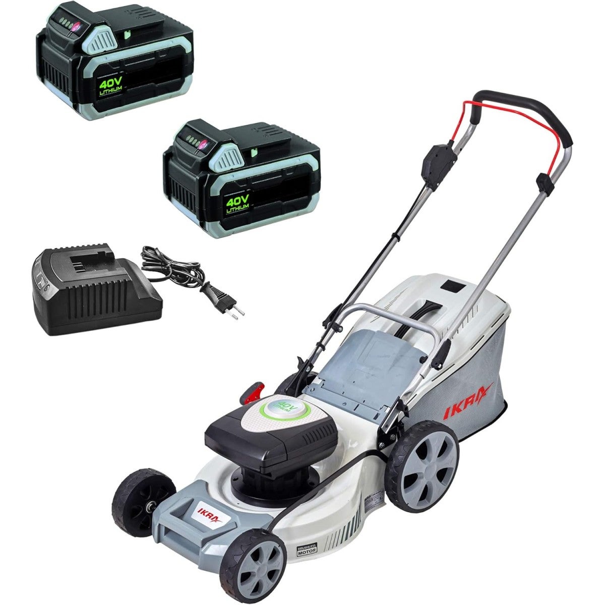 Tondeuse à gazon 40V + 2 Batteries Lithium 5Ah (2x2,5Ah) + Chargeur — free download