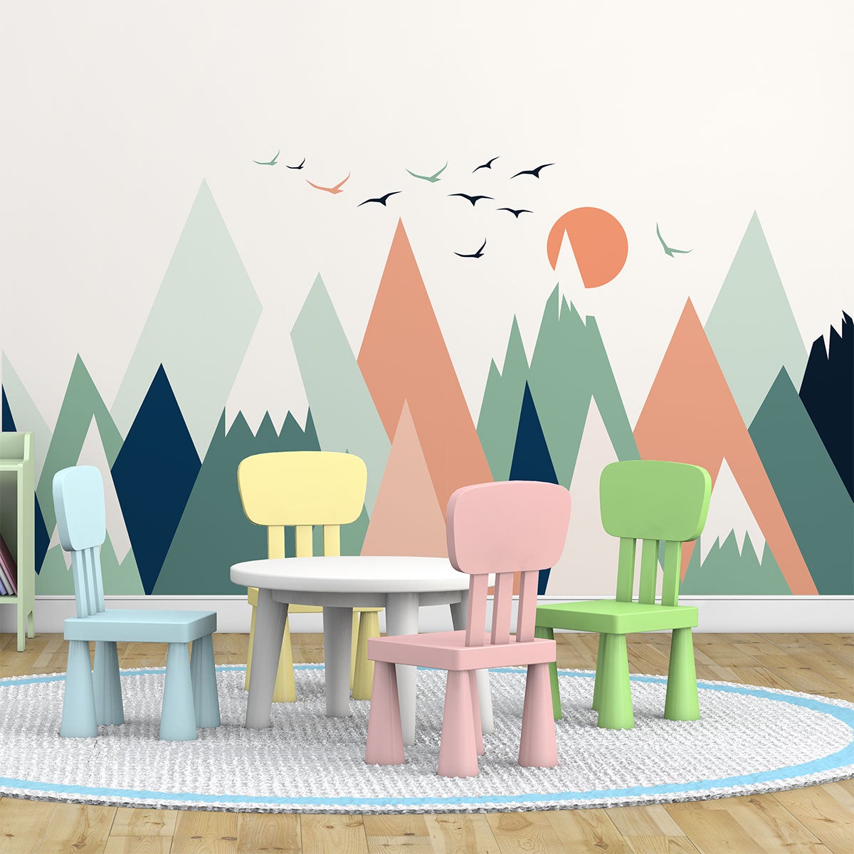 Adesivo bambino di montagna scandinavo nolwka - Sticker adesivo - adesivi murali - 40x60cm - 7