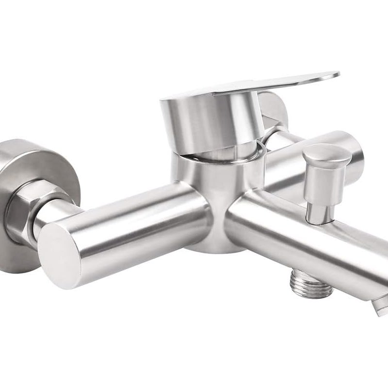 Nowoczesna bateria prysznicowa z mieszaczem do łazienki, bateria prysznicowa ścienna ze stali nierdzewnej 304 z ręcznym przełącznikiem i regulacją