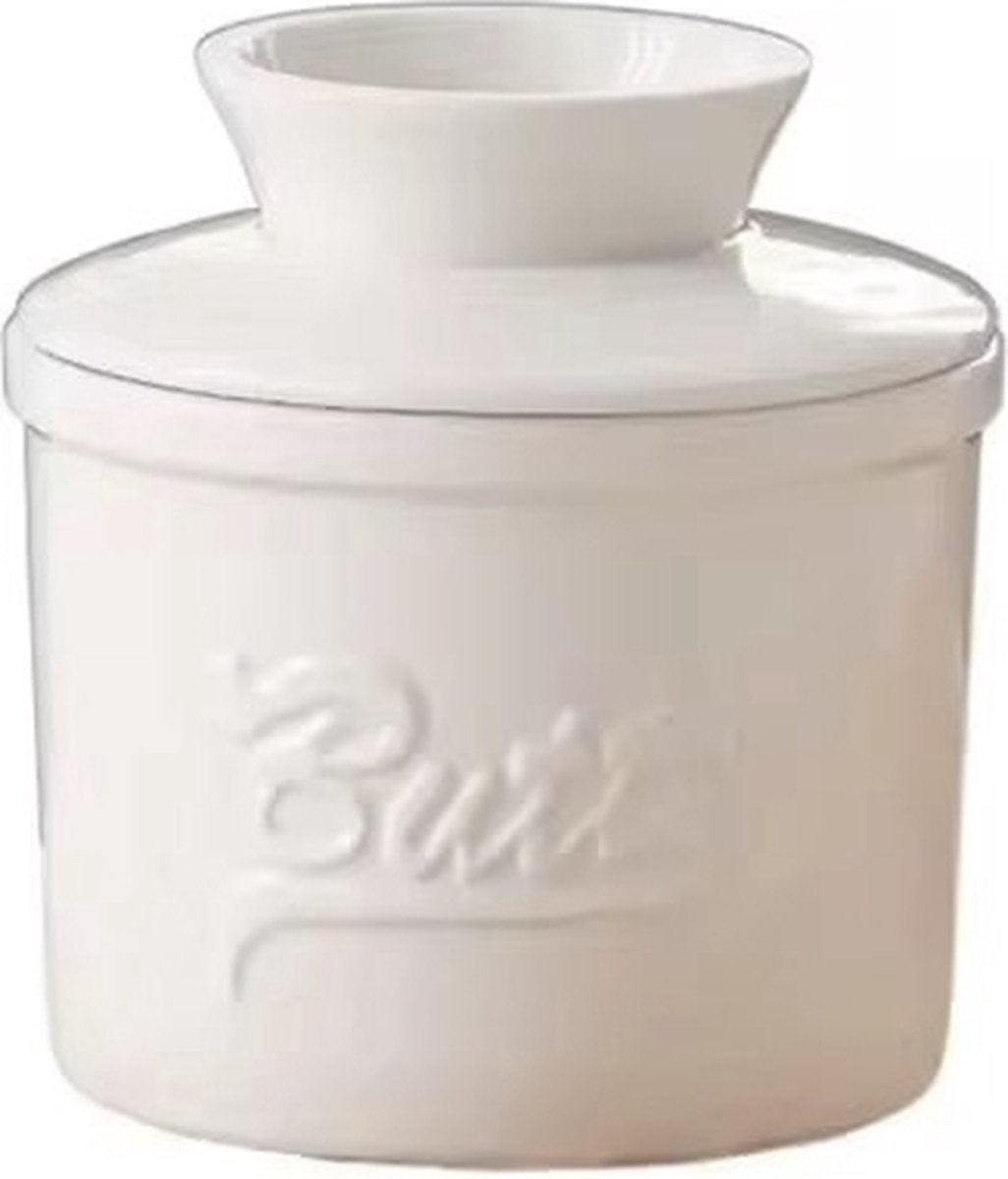 Untiera cu apă albă, untiera ceramică cu indicator al nivelului apei, untiera răcită cu apă pentru unt ușor de întins