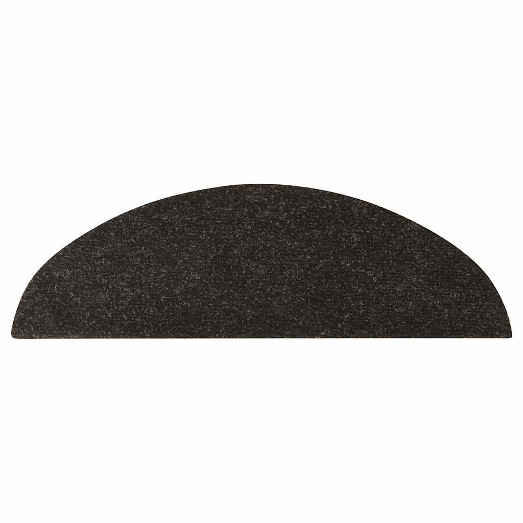 vidaXL Tapis d'escalier auto-adhésifs 30 pcs anthracite 56x17x3 cm - 6