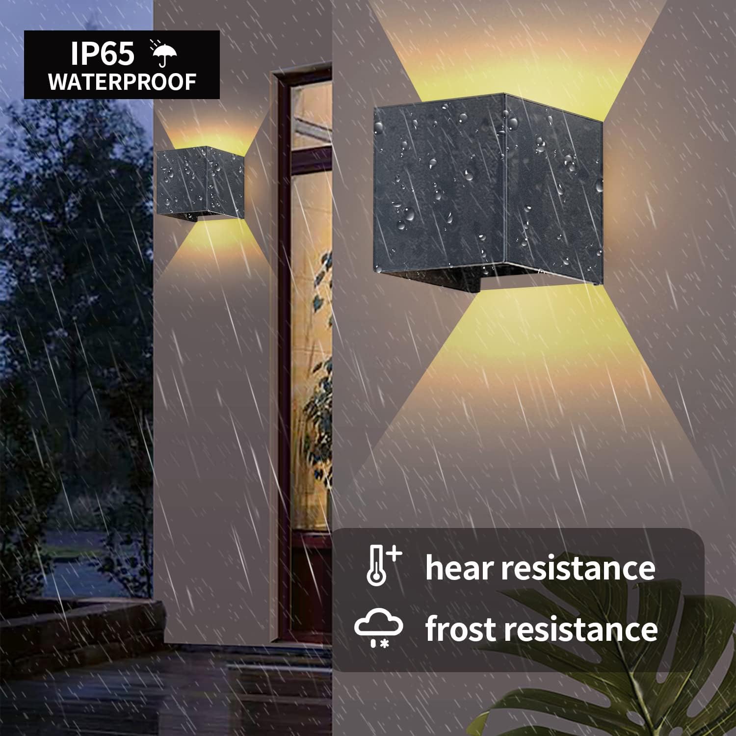 Applique murale LED 12 W moderne 3000 K réglable avec angle de faisceau,IP65, aluminium, blanc chaud - 5