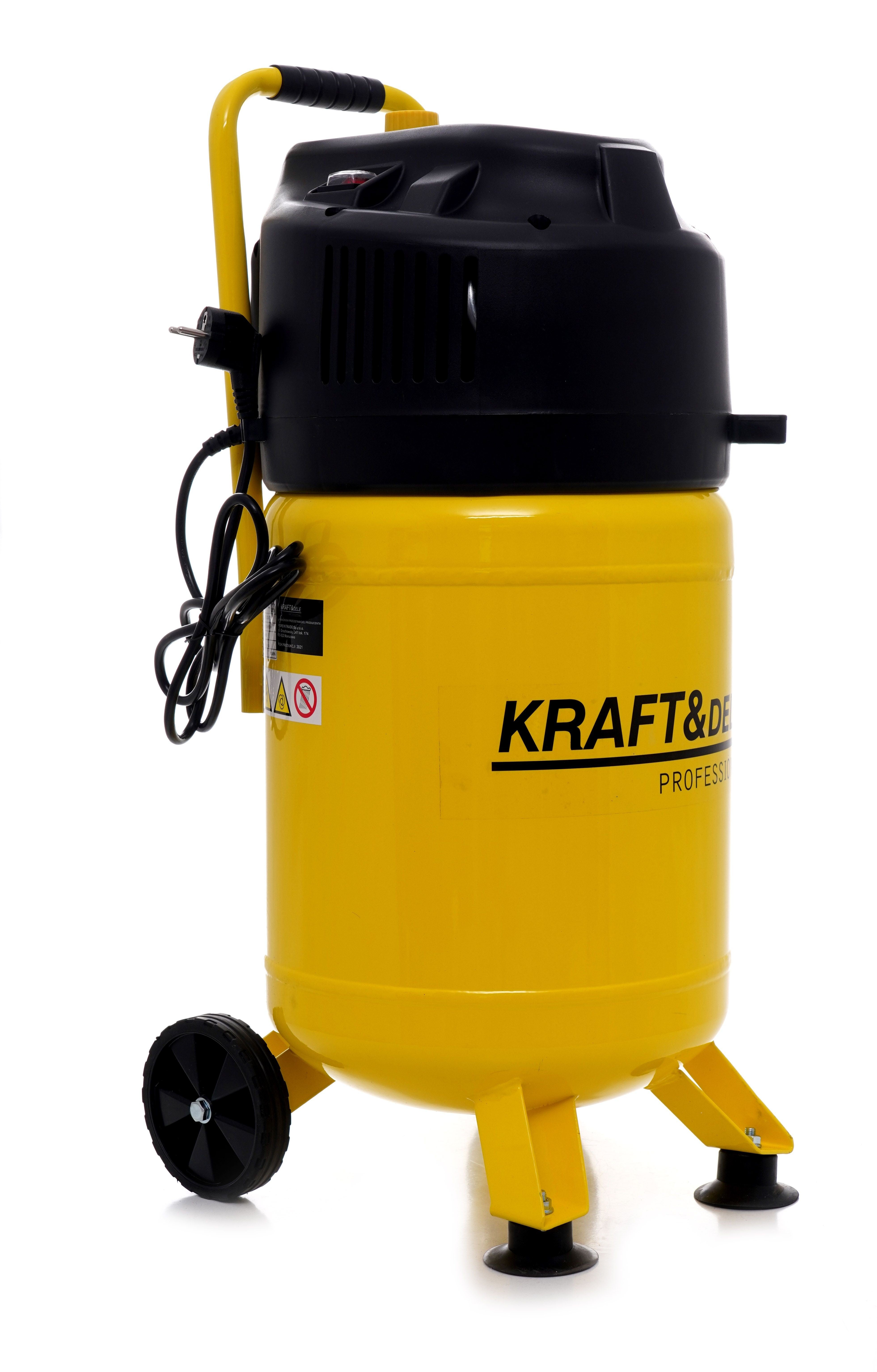 Compresor fara ulei, Kraft&Dele, 30L, 10bar, 1.5kW, 240L/min, KD1417