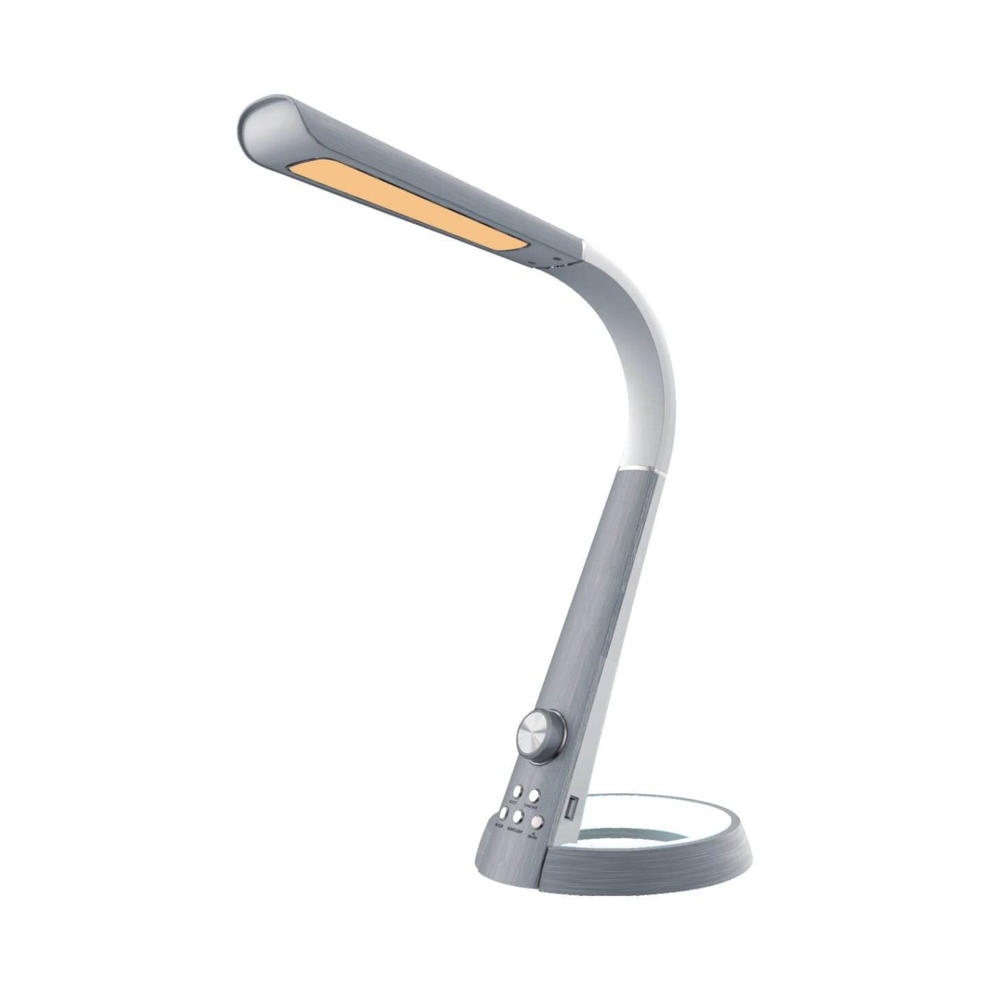Lampa biurkowa USB RGB LED srebrna Kaja BERKANE K-BL1063 SREBRNY