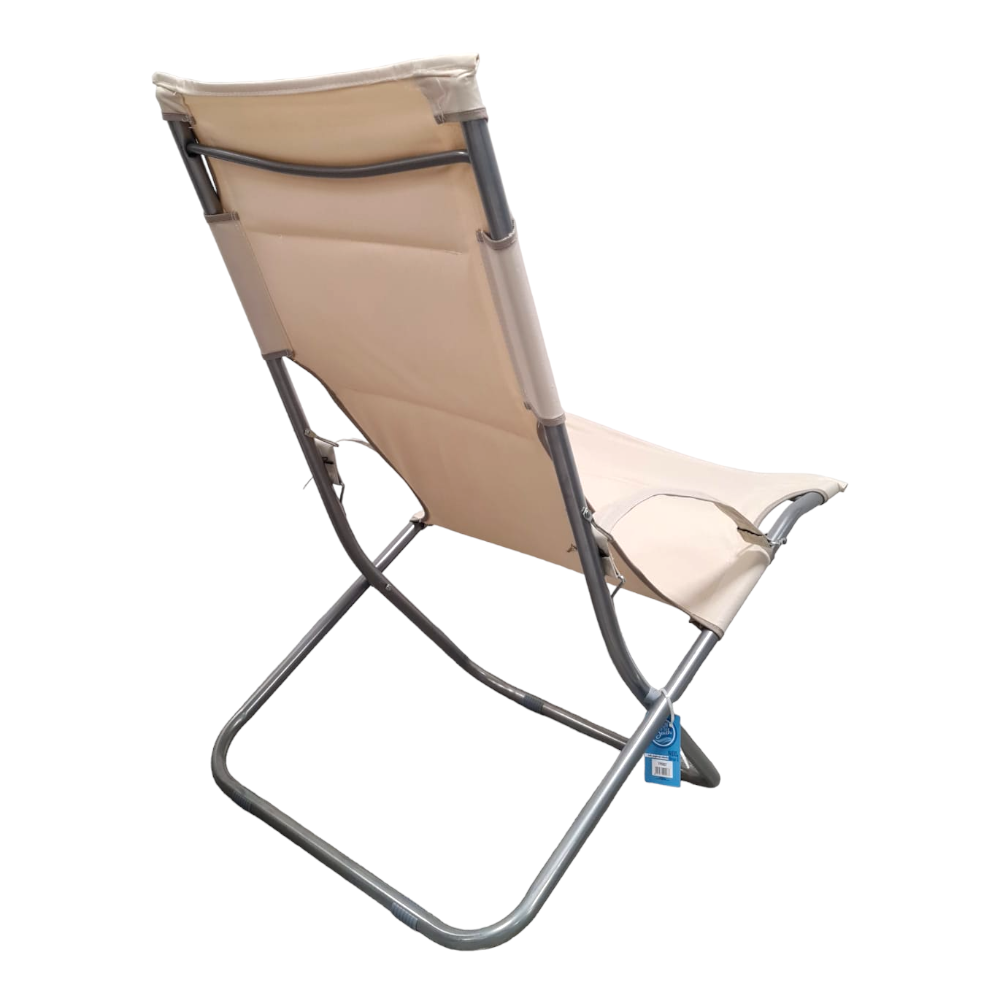 Chaise canonique pliante et rembourrée réglable pour le jardin, le balcon et la plage Nido - Couleur noire - 8