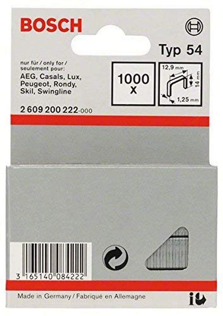 Bosch płaskie zszywki druciane Typ 54, 12,9 x 1,25 x 14 mm -2609200222 - 4
