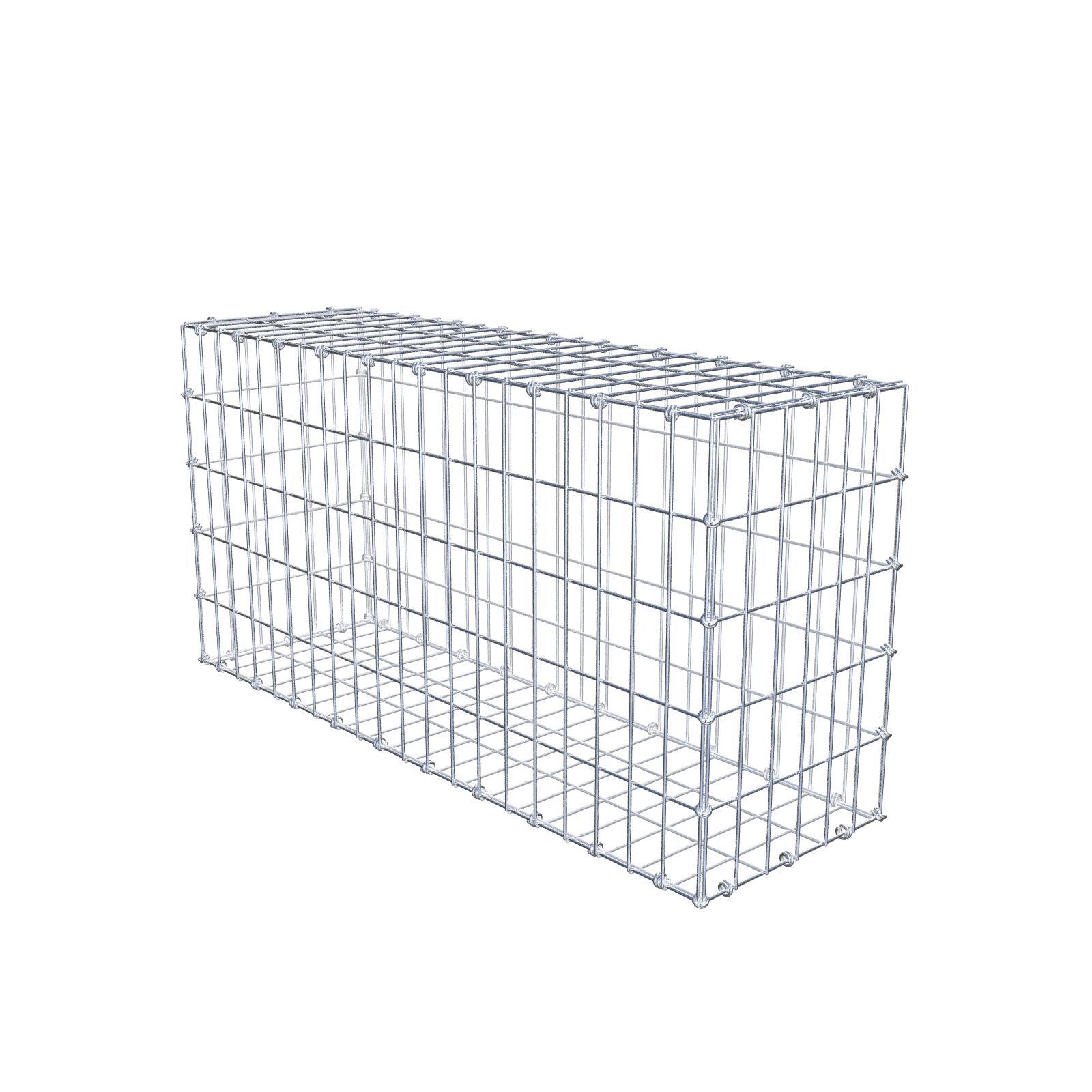 Gabion 100 cm x 50 cm x 30 cm (dł. x wys. x gł.), rozmiar oczek 5 x 10 cm, pierścień spiralny