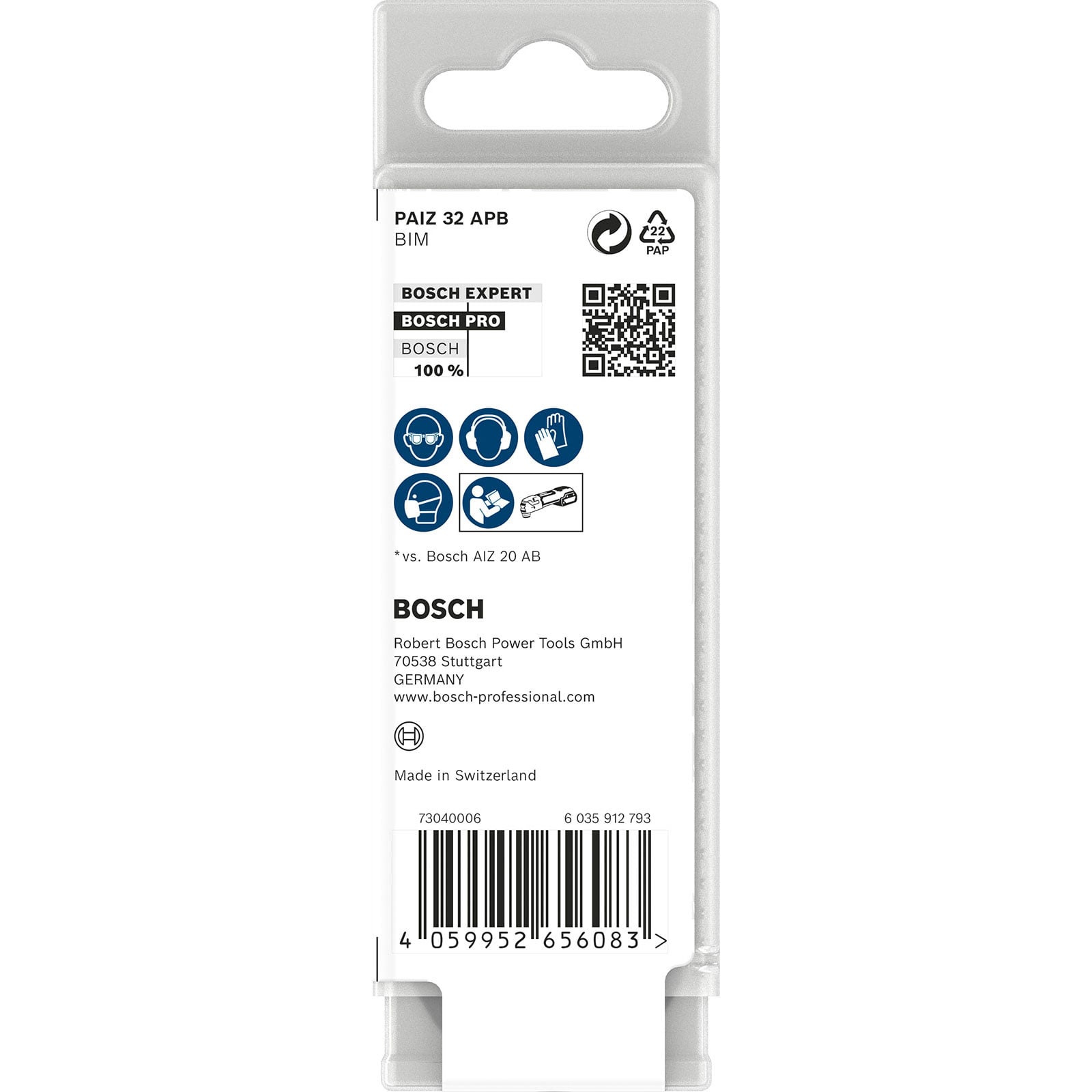 Ostrze Bosch PRO PAIZ 32 APB do narzędzi wielofunkcyjnych 32 x 60 mm - 2608669129 - 2