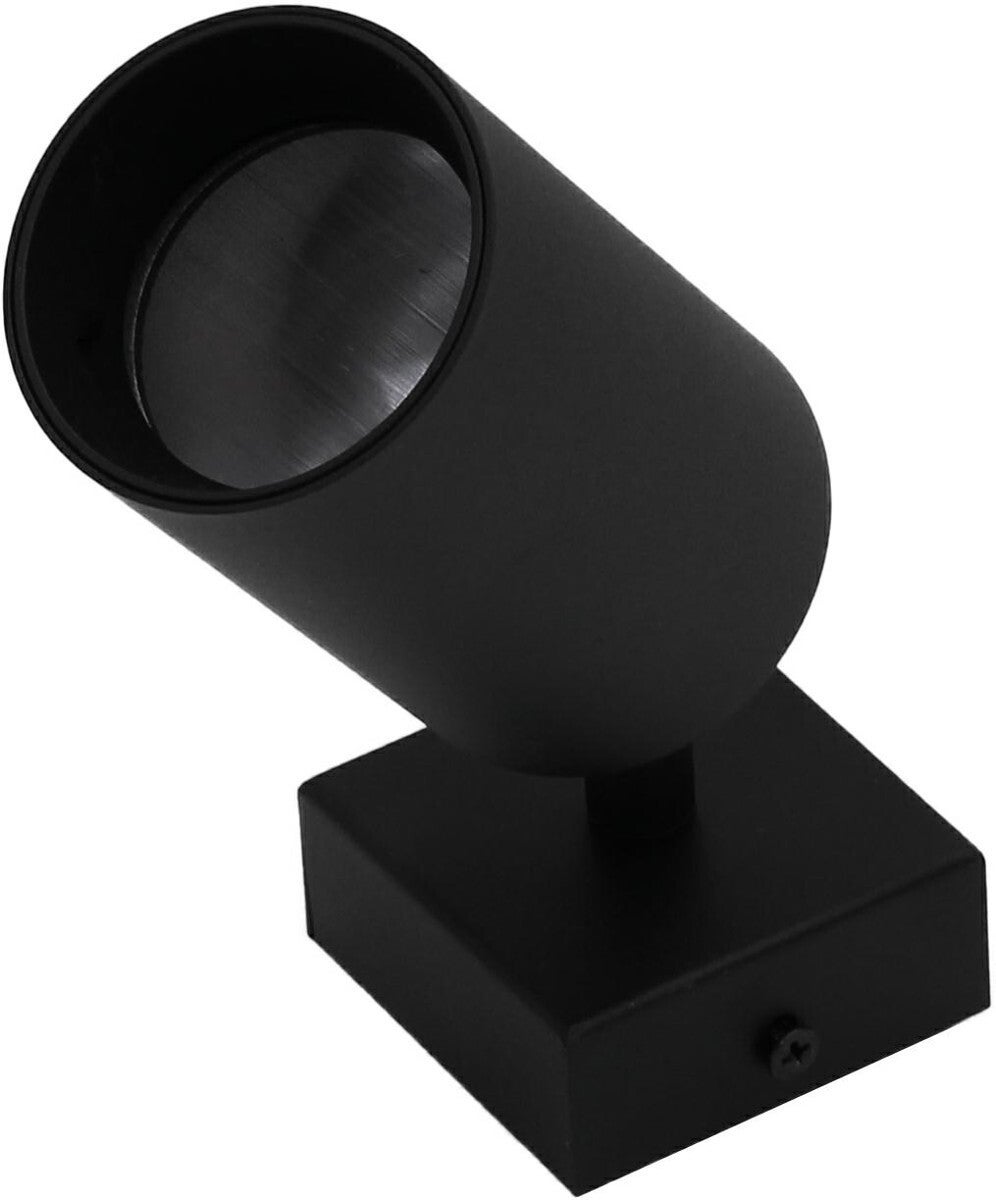 Kinkiet ścienny Qualis czarny 1xGU10x40W wym: 14 x 6 x 6 cm metal IP20 IdeaLED