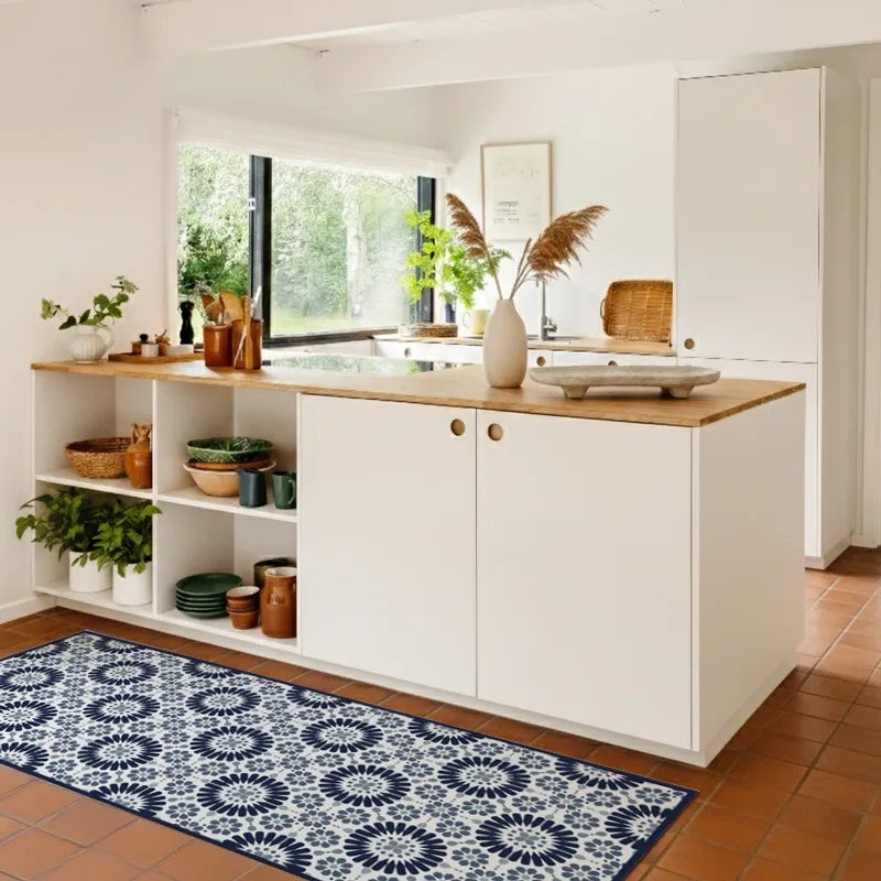 Tapis antidérapant - Marsiho - vinyle - int./ext. - Bleu - 50x200cm - 6