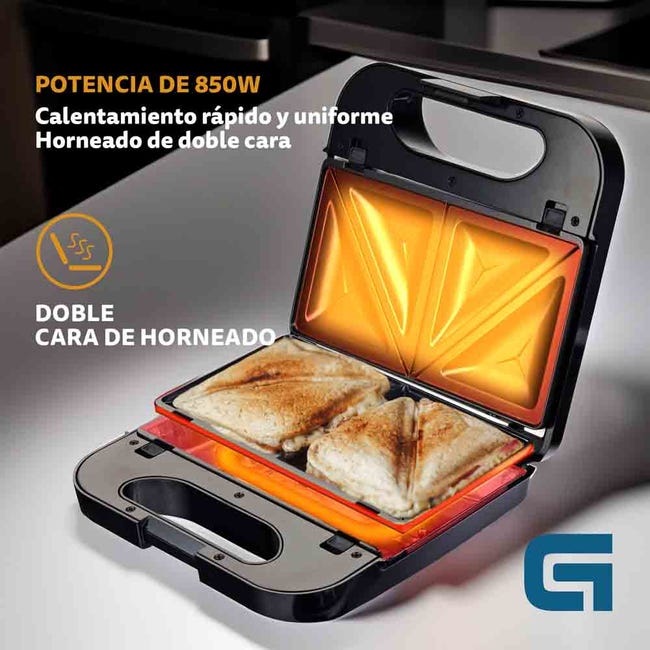 Sandwichera Grill placas desmontables SAN-MULTING 850W Acero