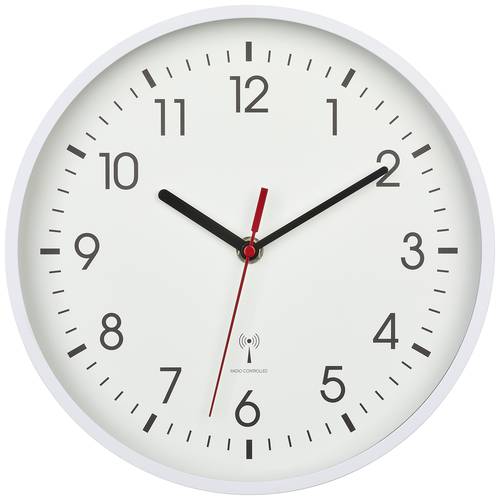 TFA Dostmann Orologio Da Parete Analogico Silenzioso - Vetro E Plastica - Quadrante 12/24h - Bianco 30.5 Cm Con Batteria - 2