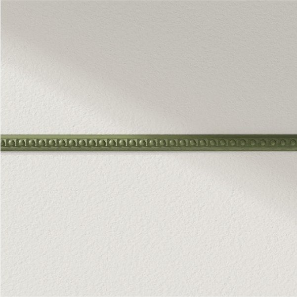 Juego de 6 molduras decorativas de madera de haya natural - 20x8x1200mm - decoración de madera natural