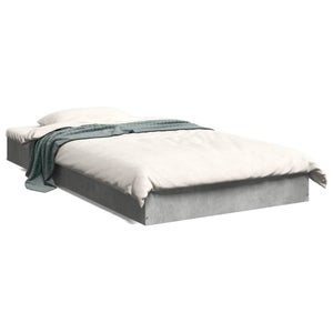 VidaXL Giroletto Grigio Cemento 180x200 Cm, In Legno Multistrato, Doghe In Compensato, Design Moderno, Base Letto Stabile
