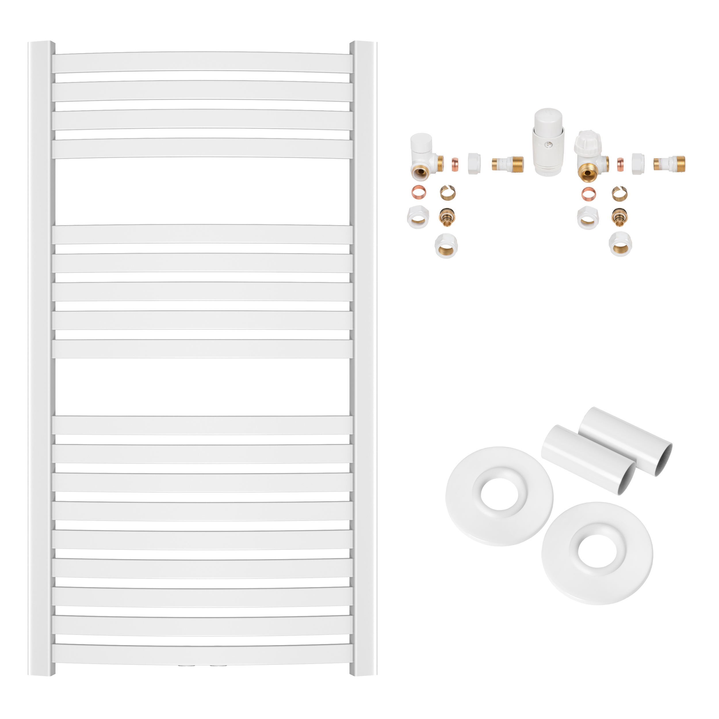Grzejnik Łazienkowy Drabinka Kaloryfer do Łazienki 540x1000 mm Biały Invena