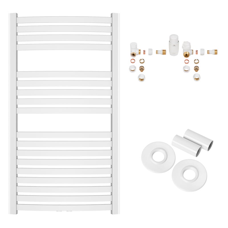 Grzejnik Łazienkowy Drabinka Kaloryfer do Łazienki 540x1000 mm Biały Invena