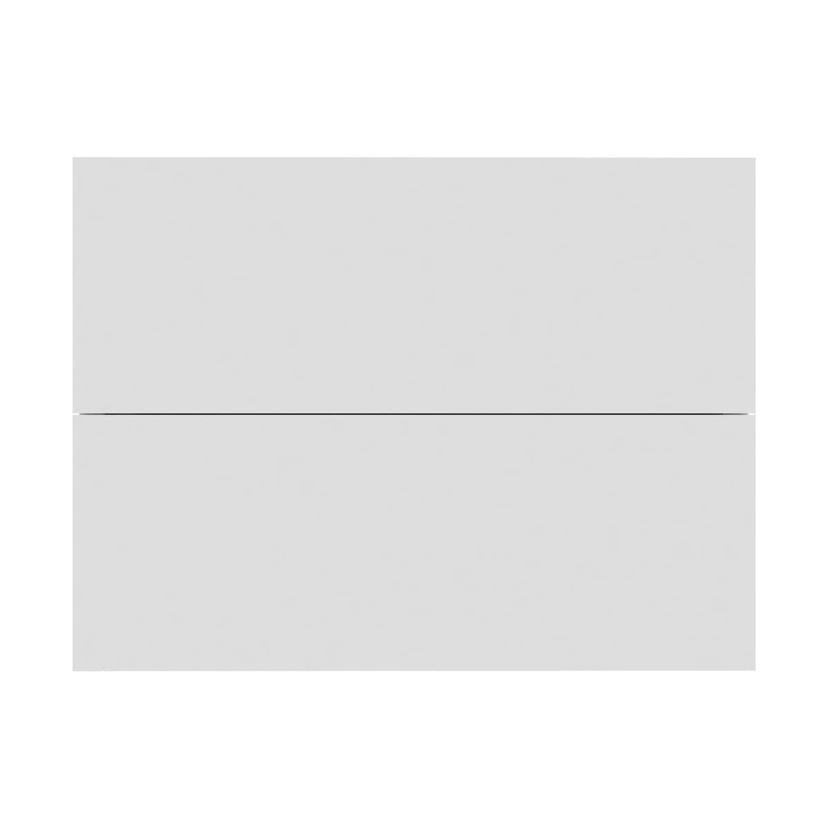 Pack de 2 mesitas de noche Belvi 2 cajones diseño flotante blanco 40x30x30 cm - 6