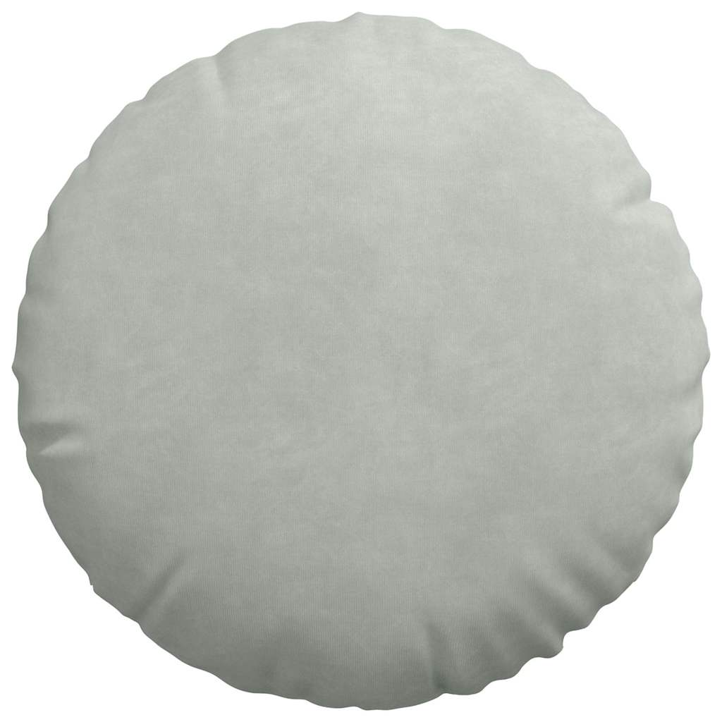 Cojines de asiento, 2 unidades, gris claro, Ø 40 x 13 cm, terciopelo - 6